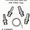 Universal Hose Barb Kit with Teflon Tape
